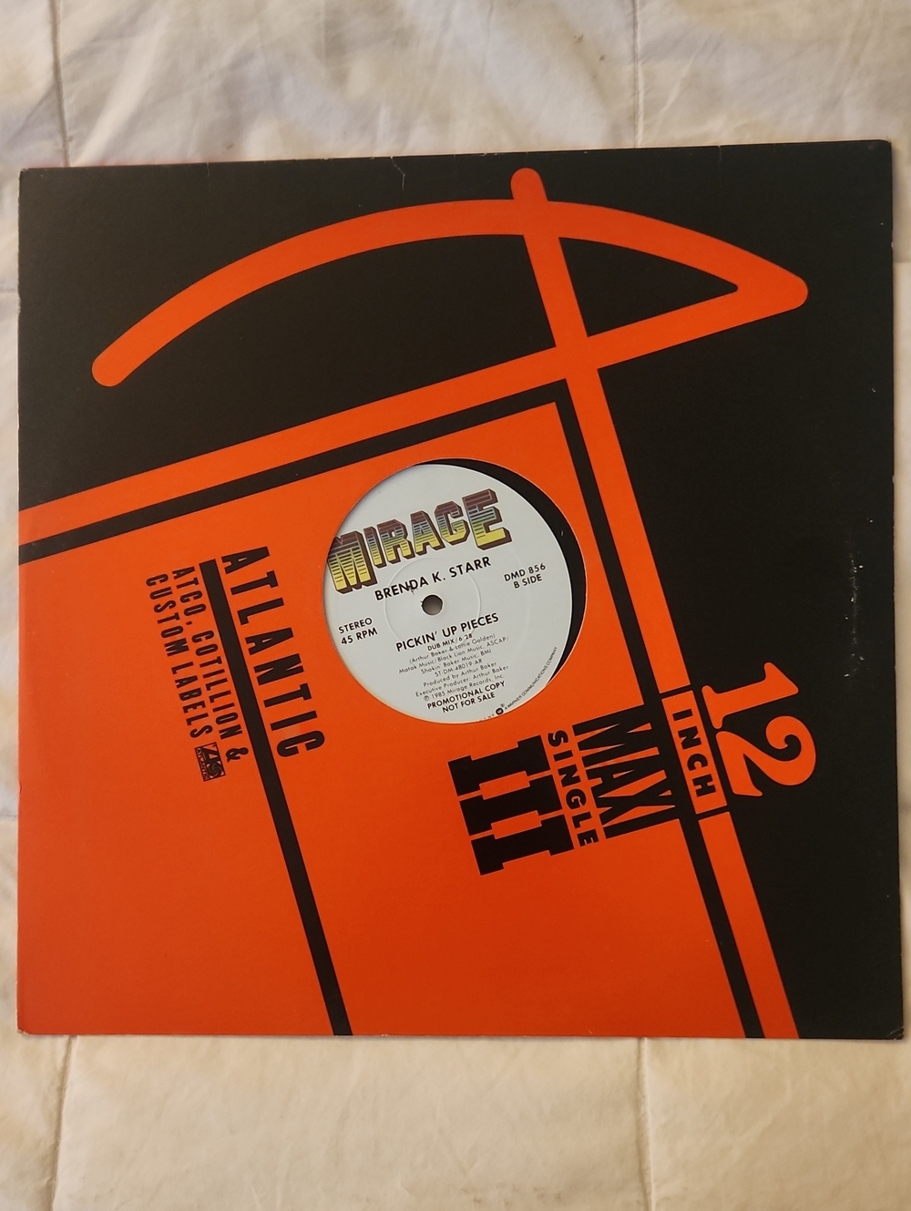 Brenda K Starr: Pickin Up Pieces 12" Vinyl Single -- Hidden Stash! Looks Great!